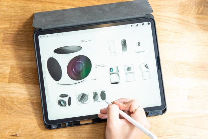 Concept sketches for golf tech product