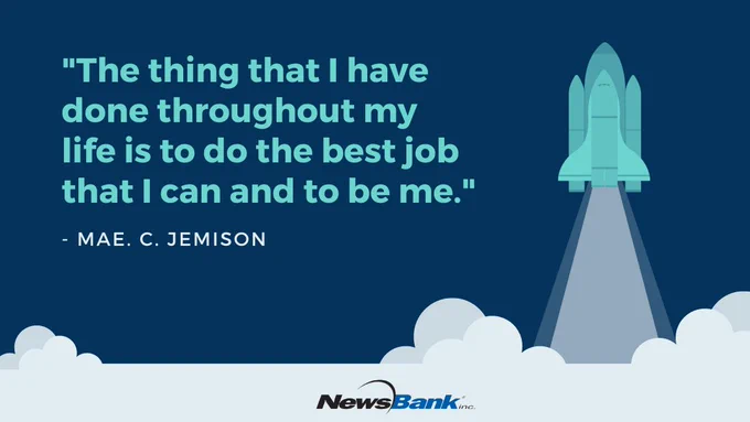 Quote by Mae C. Jemison: The thing that I have done throughout my life is to do the best job that I can and to be me.