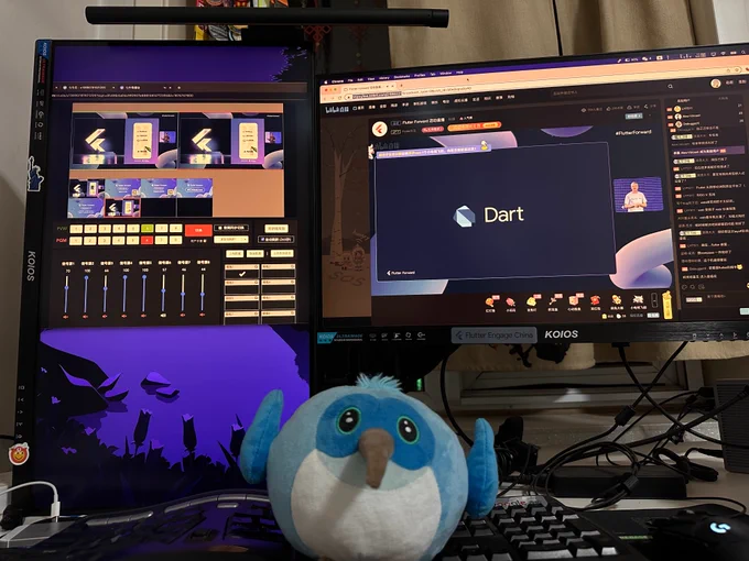 Flutter Forward Live on Bilibili Channel.