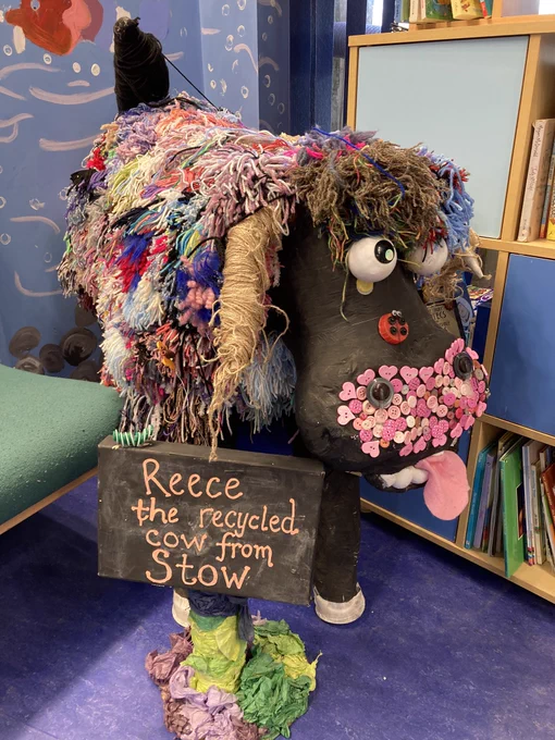 Reece - the recycled cow from Stow