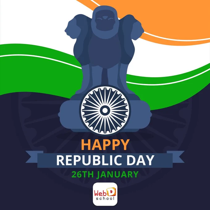 Freedom in the mind, Strength in the words, Pureness in our blood, Pride in our souls, Zeal in our hearts, Let's salute our India on Republic Day.