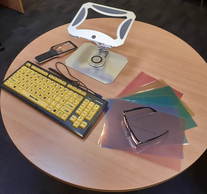 Accessibility equipment in the library 