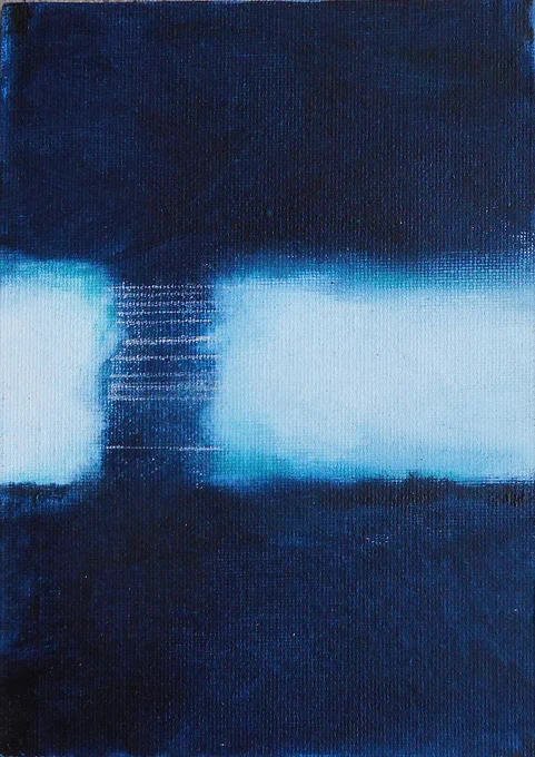 Ruth Rix, Messages, 2019, mixed media on board, 13x18cm