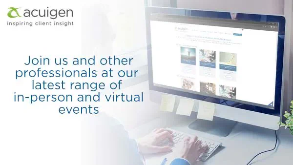Join us and other professionals at our latest range of in-person and virtual events