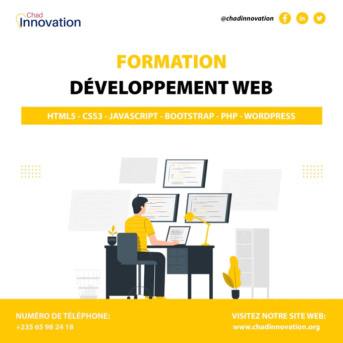 Devenez développeur web et apprenez les compétences les plus demandées dans l'industrie, comme HTML, CSS, JavaScript, PHP et les frameworks web. Inscrivez-vous dès maintenant et améliorez vos compétences en développement web pour booster votre carrière et créer des sites web professionnels. #formationwebdev #compétencesendéveloppementweb #développementprofessionnel