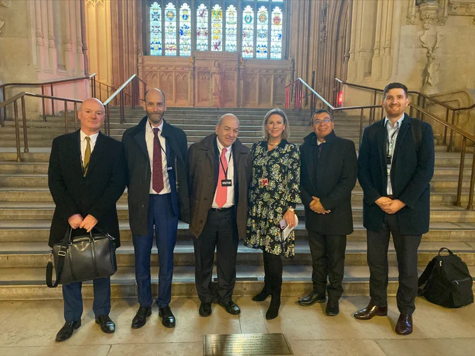 Colombian Rail Delegation in Parliament