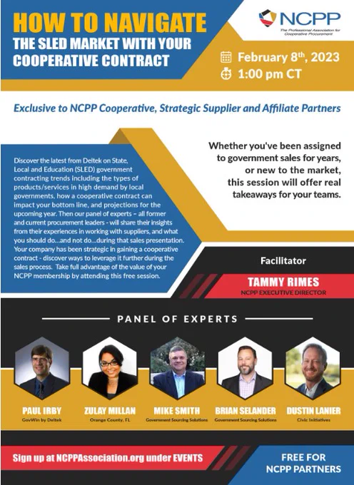 SLED Procurement Webinar Event