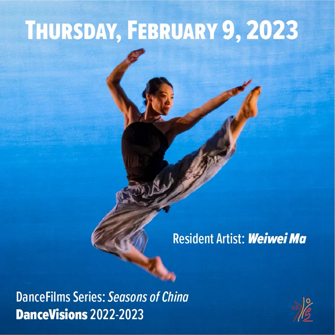 Thu, Feb 9, 2023, 7:00 PM • FREE
Join the Performance Garage's 2022-2023 DanceVisions Resident Artist, Weiwei Ma and her dancers for a film screening of "Seasons of China."