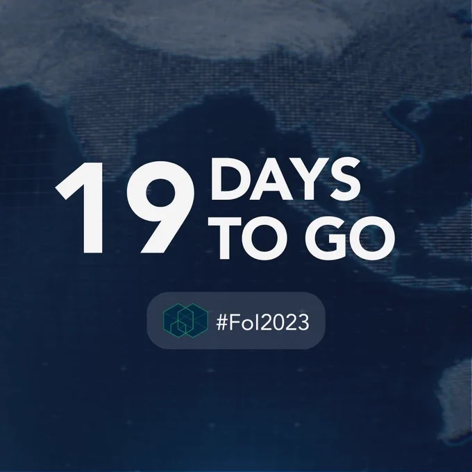 19 Days to Go #FoI2023