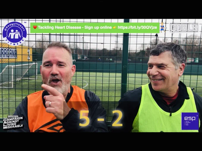 ⚽️ Missed us? Catch up👉 https://youtu.be/zaqIUZjx1Dw #Over50 #Over60 #Over70 #Football #CVD #CardiacRehab #Project84 #London #Essex #WHUFC #LOFC #AFC #THFC #Diabetes #Parkinsons #Seniors #GreatMentalHealthDay @ThriveLDN #TOTLCL Partners @deliver_success @theCALMzone @GoalsChingford