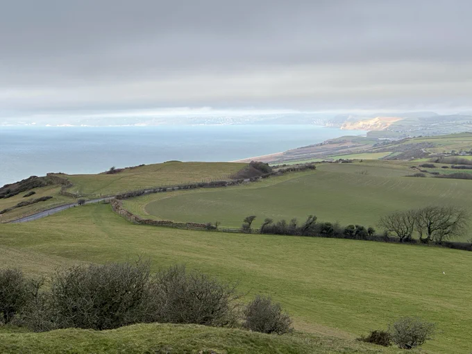 View from Abbotsbury Castle, Dorset.