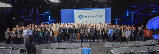 Europe’s 6G Initiative Hexa-X-II kicked off 24-26th January, 2023. In the picture a large number of representatives from 44 partner organisations.