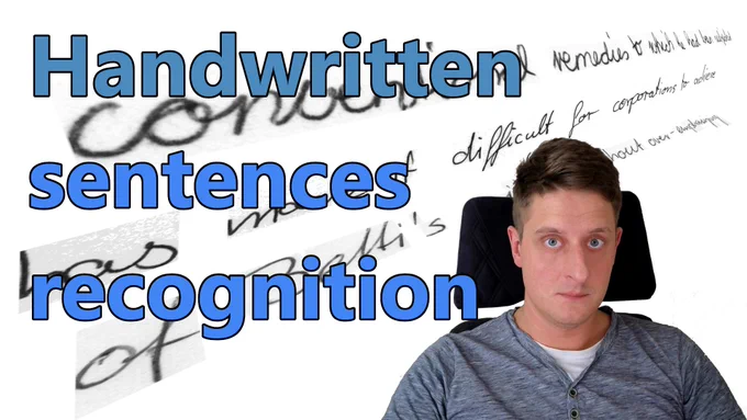 New tutorial: Handwritten sentence recognition with TensorFlow. Check it out! https://pylessons.com/handwritten-sentence-recognition 