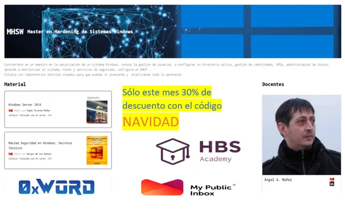 https://academy.hackbysecurity.com/curso/19/master-en-hardening-de-sistemas-windows