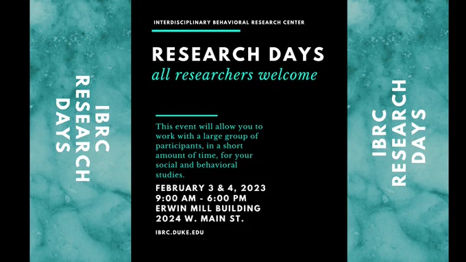 IBRC Research Days
