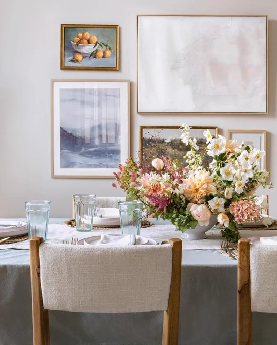 Inspired by sunnier days and the light, airy feelings of spring ?�the artwork pieces in our @target collection add the perfect touch of happiness to the home. (P.S. ?�who can name where this first image is at!?)
