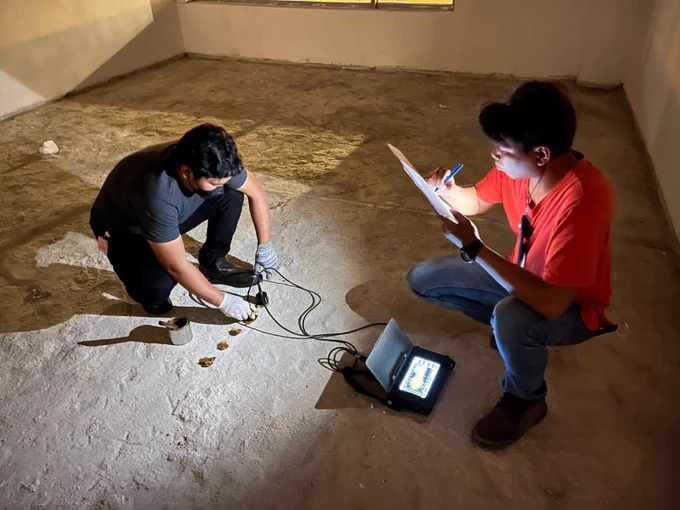 🔎 Conducted a few non-destructive testings (NDT) at shopping mall to determine floor slab load capacity. 🏢🪜📐📩🧮

#IPMProfessionalServices #EngineeringCalculation #FloorSlabLoading #FloorSlabCapacity #FloorLoadAnalysis #EngineeringConsultant #StructuralConsultant #ShoppingMall #ProfessionalEngineering 

*****************************
💻 Website: https://ipm.my/
📩 Email: admin@ipm.my
☎ Call: 03-8066 7631 (Selangor/ Kuala Lumpur)
☎ Call: 07-355 5631 (Johor Bahru)
🔗 Facebook: https://www.facebook.com/IPMProfessionalServices/
🔗 LinkedIn: https://www.linkedin.com/company/ipm-professional-services/