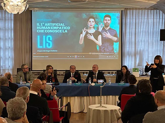 AI nella lingua dei segni con il primo Virtual human creato da QuestIT in partnership con Università di Siena e CNR. 