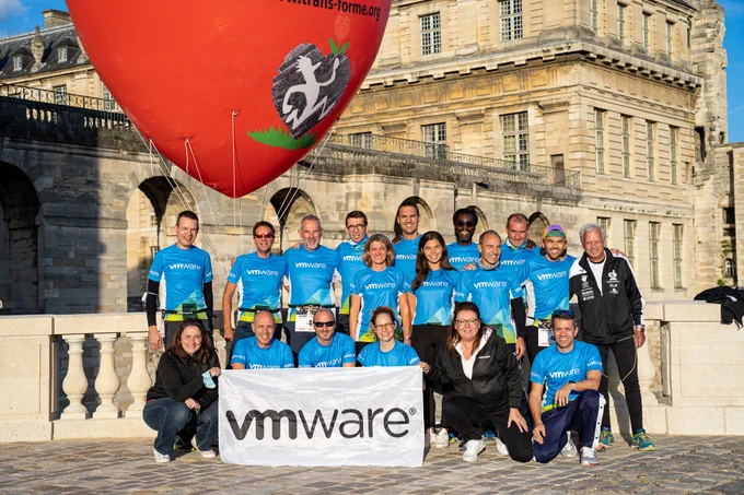 Photo départ Team VMware précédente CdC