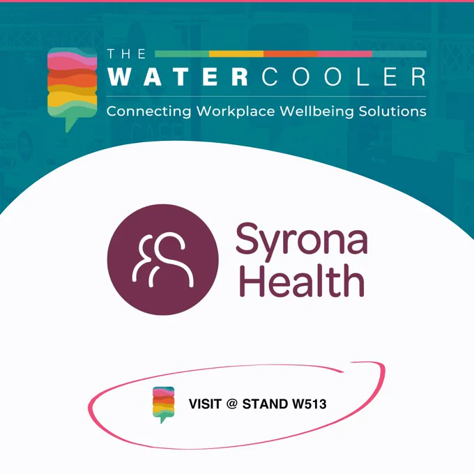 Syrona Health Exhibiting at The Watercooler April 25 and 26 in London