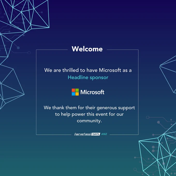 We are thrilled to welcome Microsoft as a headline sponsor. We thank them for their generous support to help power this event for the community. 