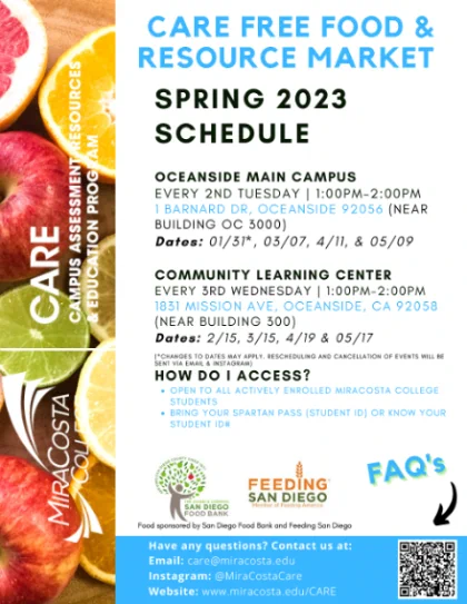 2/15, 1-2PM @ Community Learning Center : CARE Free Food & Resources Market | 2/15, 10A-3P @ Community Learning Center: