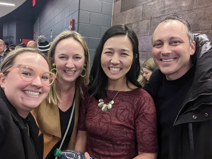 Sharon, Kristin, Mayor and Rep. Michlewitz!
