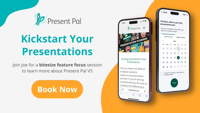 Kickstart your presentations. Join Joe for a bitesize feature focus session to learn more about Present Pal V5.