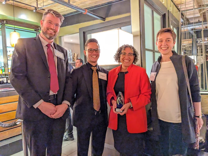 Chair Randolph with current and former CCST Fellows