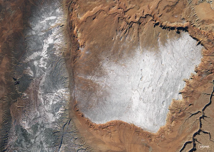 PlanetScope - Snow over Vermillion Cliffs, AZ - December 11, 2022