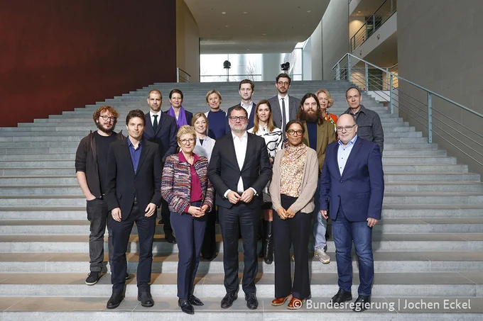 Gruppenfoto des Treffens des BDA-Digitalrats mit Chef des Bundeskanzleramts Wolfgang Schmidt