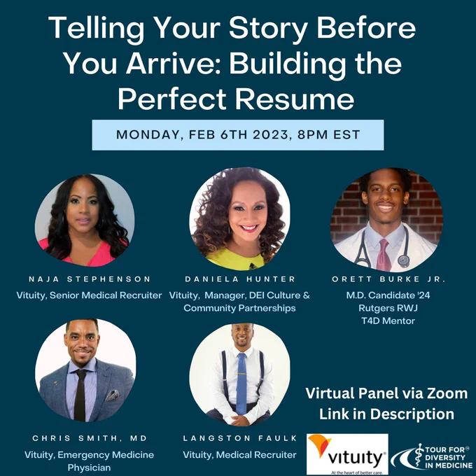 Flyer for Resume Building Panel