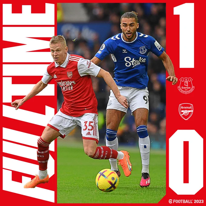 Full Time: Everton 1-0 Arsenal
