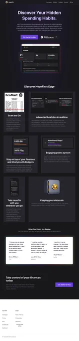 Complete new landing page