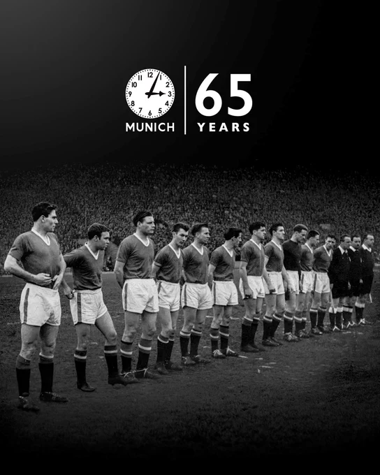 A graphic to mark the 65th anniversary of the Munich Air Disaster.