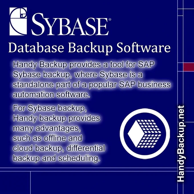 Sybase Database Backup Software -> HandyBackup.net