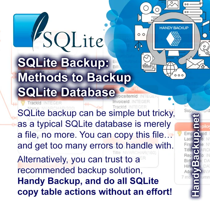 SQLite backup -> HandyBackup.net