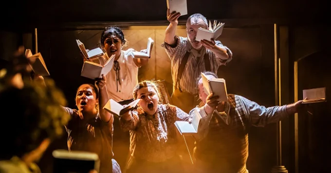 A photo showing a scene from The Book Thief