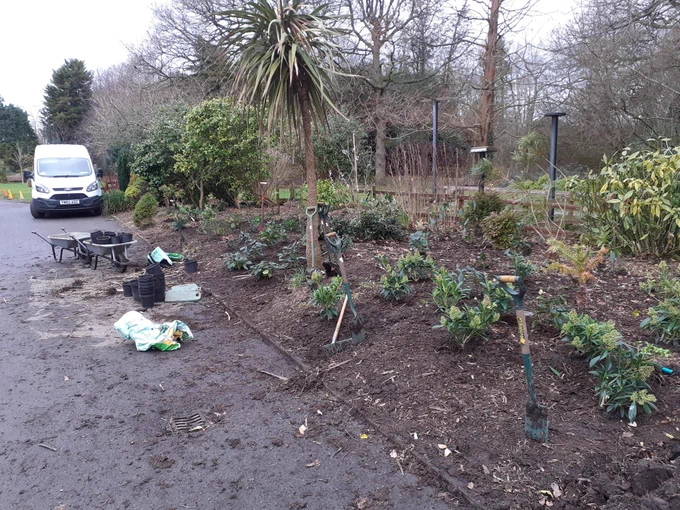Before and after of the work completed by our Payback Team at Wythenshawe Park 