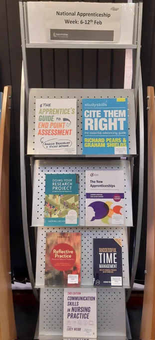 Display for national apprenticeship week 