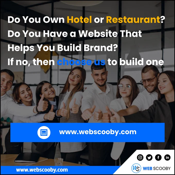 website for hotels and restaurant