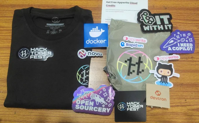 Hacktoberfest schwags 🤑
