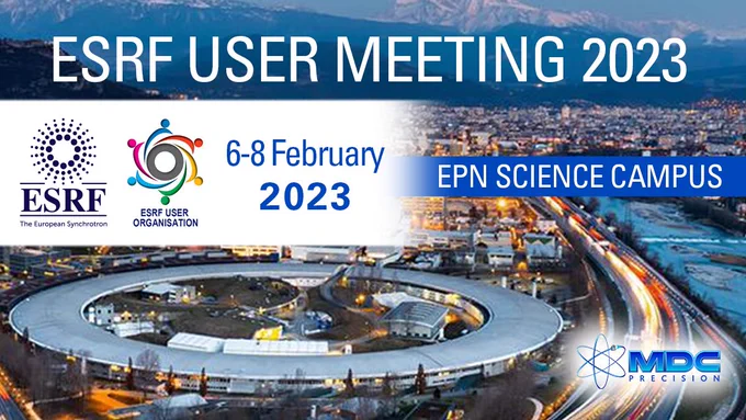 Connect with Team MDC at the#EuropeanSynchrotronRadiationFacility  #ESRF User Meeting 2023

9000 scientists from 21 countries travel to Grenoble, France to use world's brightest synchrotron-generated light source for leading-edge fundamental & #AppliedResearch. ESRF’s 4th-gen high-energy #synchrotron, #ExtremelyBrilliantSource #EBS, opens new vistas for #XRayScience in #imaging condensed & living matter enabling scientists to address complex global societal challenges.

#MDC is proud to partner with ESRF, delivering #PrecisionEngineered #PrecisionManufactured products that contribute to development of #NewTechnologies for industry & lighting way to sustainable & peaceful future. Connect with #TeamMDC @ #ESRFUserMeeting2023 & discover how we are collaborating with ESRF & #ResearchPartners to #innovate, pushing limits of science &  working to attain ever-higher performances for benefit of global community.

#Precision #Purity #Performance
#MDCPrecision #EnablingSciencetoChangetheWorld