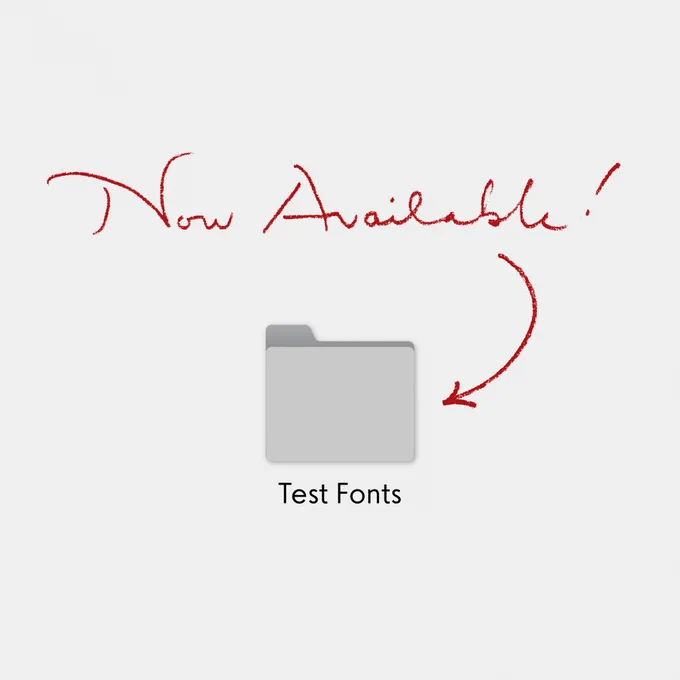 Test fonts are now available!