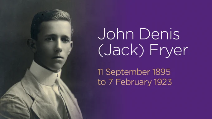 John Denis Fryer, smartly dressed, neutral expression.