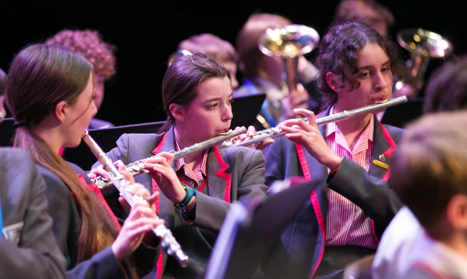 Hackney students performing at the Mayor's Music Awards 2023.
