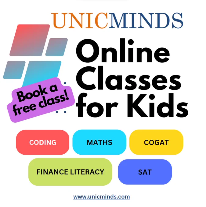 The range of courses offered are: 

Scratch, Space Programming, JavaScript, Python, Web Development, App Development, 3D Game Development, Minecraft, Unity, Roblox, Lua, C  , Unreal Engine, Arduino & Basic Robotics, Ethical Hacking, Computer Networks, Algorithms & DS - Computer Mathematics and many more.

Best Teachers, Class Quizzes, Extensive Practice, Adaptive Curriculum, Designed for all learners, and Certificates.

DM us or book a free trial at: https://www.unicminds.com
