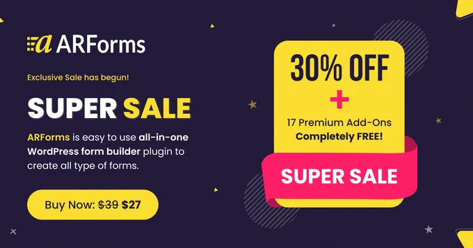 WordPress form builder plugin - ARForms