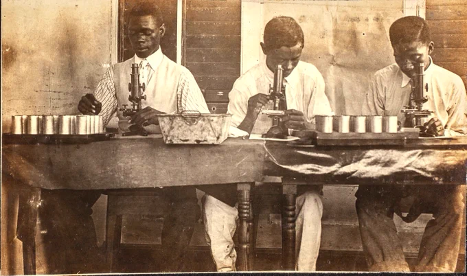 Photo of the Hookworm Disease Commission in Jamaica, circa 1918