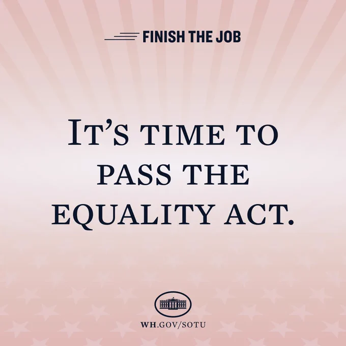 It’s time to pass the Equality Act. 